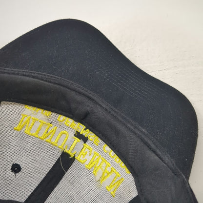 Otto Baseball Cap Black One Size Minuteman Civil Defense Corps Embroidered Hat