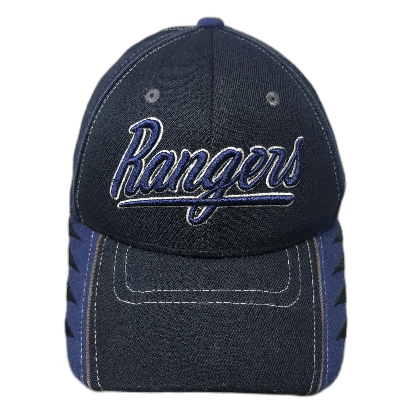 New York Rangers NHL Zephyr Cap Hat Black L Stretch Fit Curved Brim Embroidered