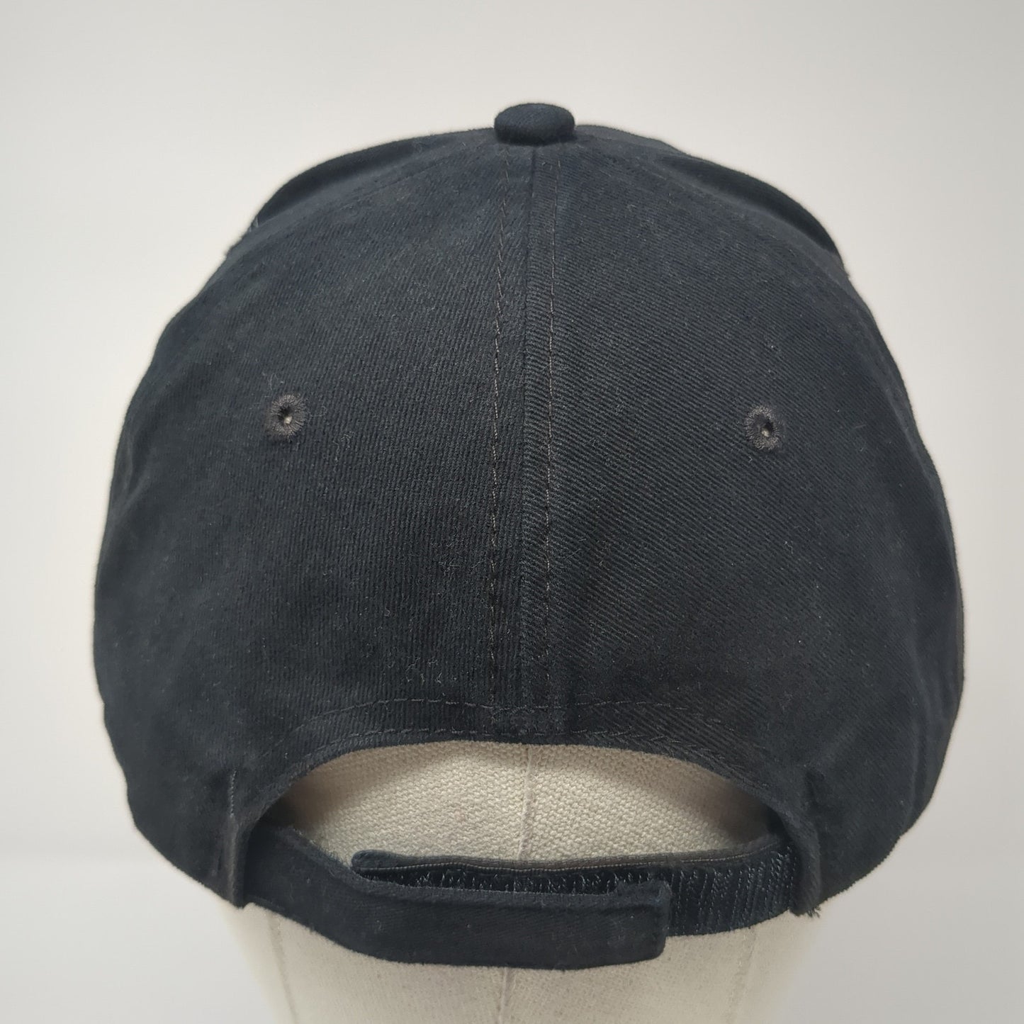 Marines Strapback Hat Black One Size Adjustable Embroidered Rothco