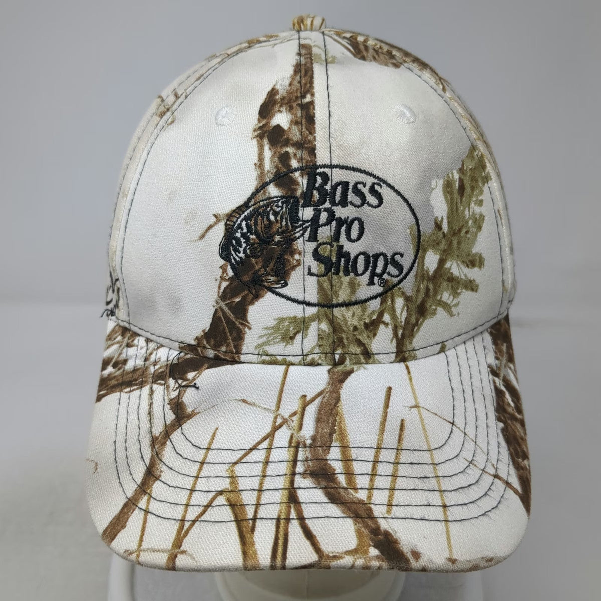Bass Pro Shops Snapback White One Size TrueTimber Camo Bass Fishing Hunting Hat