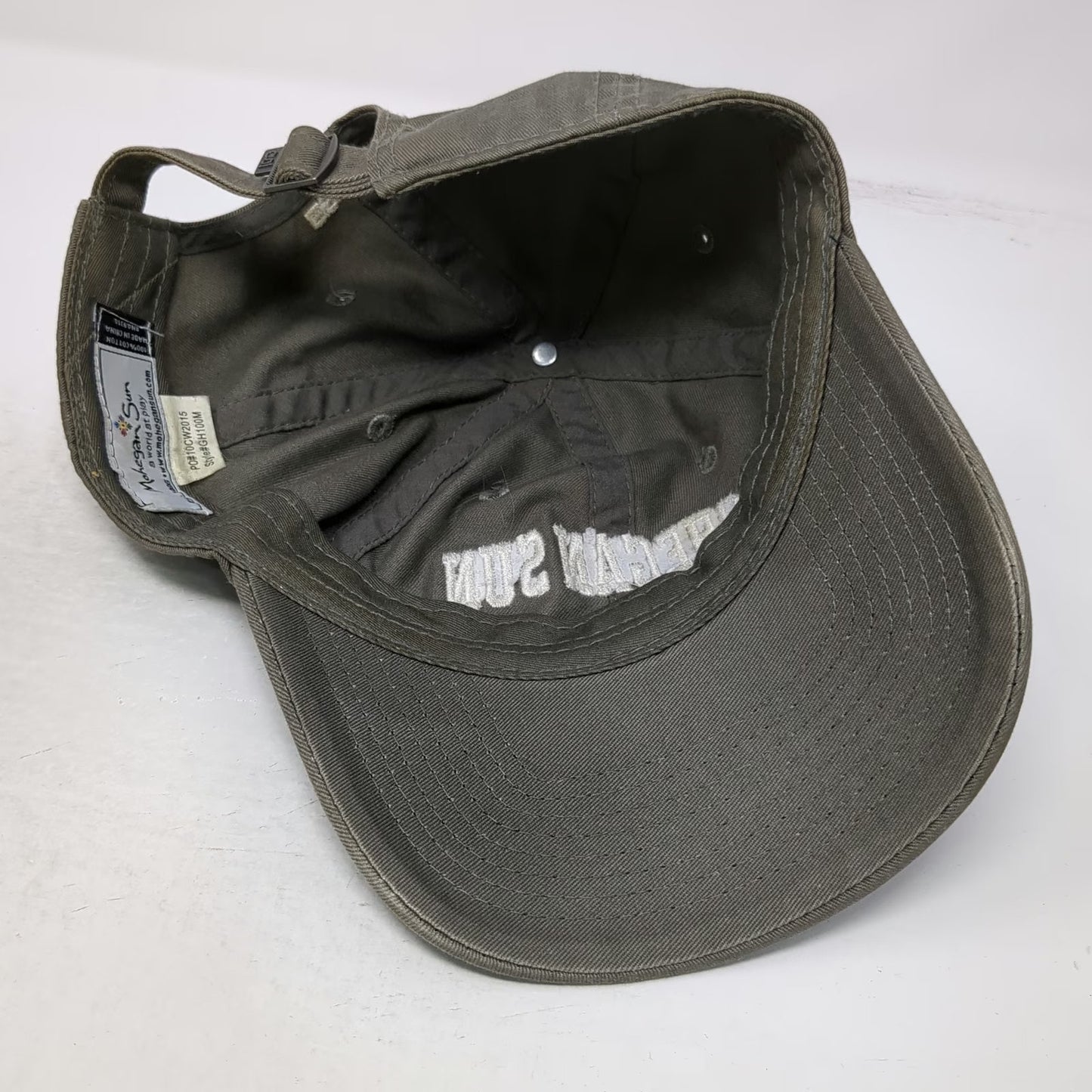 Mohegan Sun Baseball Cap Green One Size Cotton Slideback Embroidered Star Hat