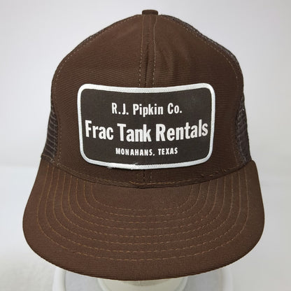 Reynolds Trucker Hat Brown L Frac Tank Rentals Monahans Texas Made in USA