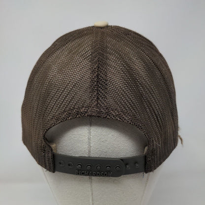 SVSEF Sun Valley Freestyle Snapback Trucker Hat Tan OS Adjustable Richardson