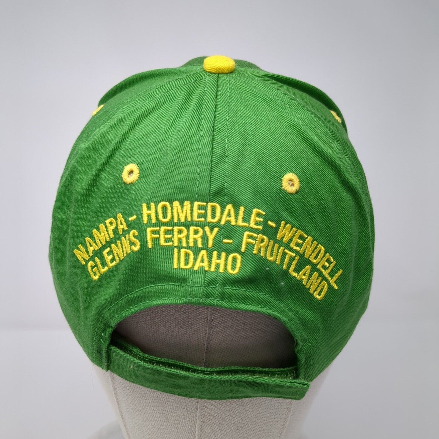 Campbell Tractor Co Strapback Hat Green One Size John Deere 6 Panel