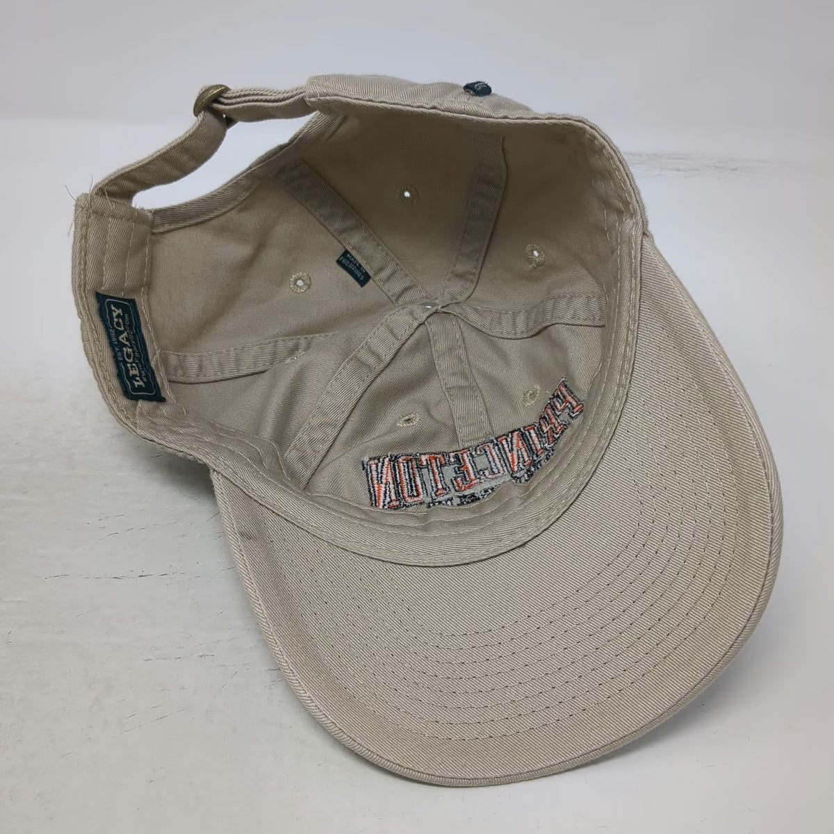 Princeton University Tigers NCAA Legacy Cap Beige One Size Slideback Embroidered