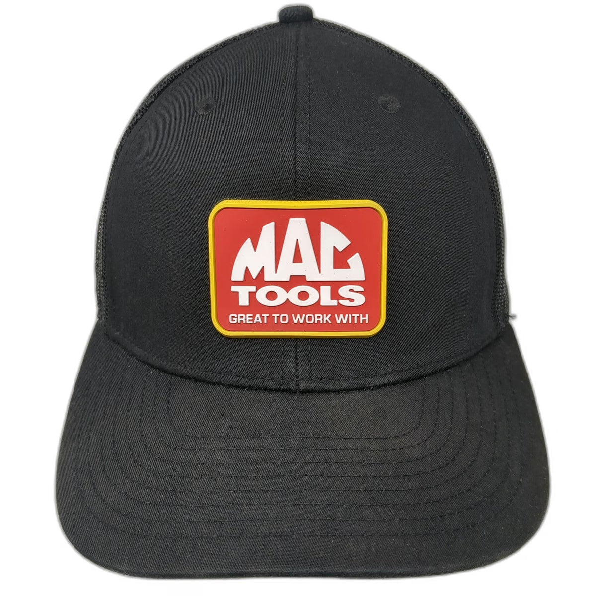 Richardson Trucker Hat Black One Size Mac Tools Great To Work With Logo Patch