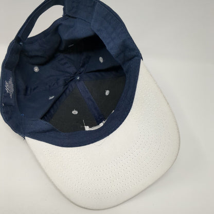 Rrj Strapback Hat Blue One Size Adjustable Embroidered Vented Holes 6 Panel Hit