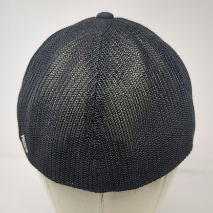 Pacific Headwear Baseball Cap Black 8 Bang 2 Cattle Co Mesh Back Fitted Hat