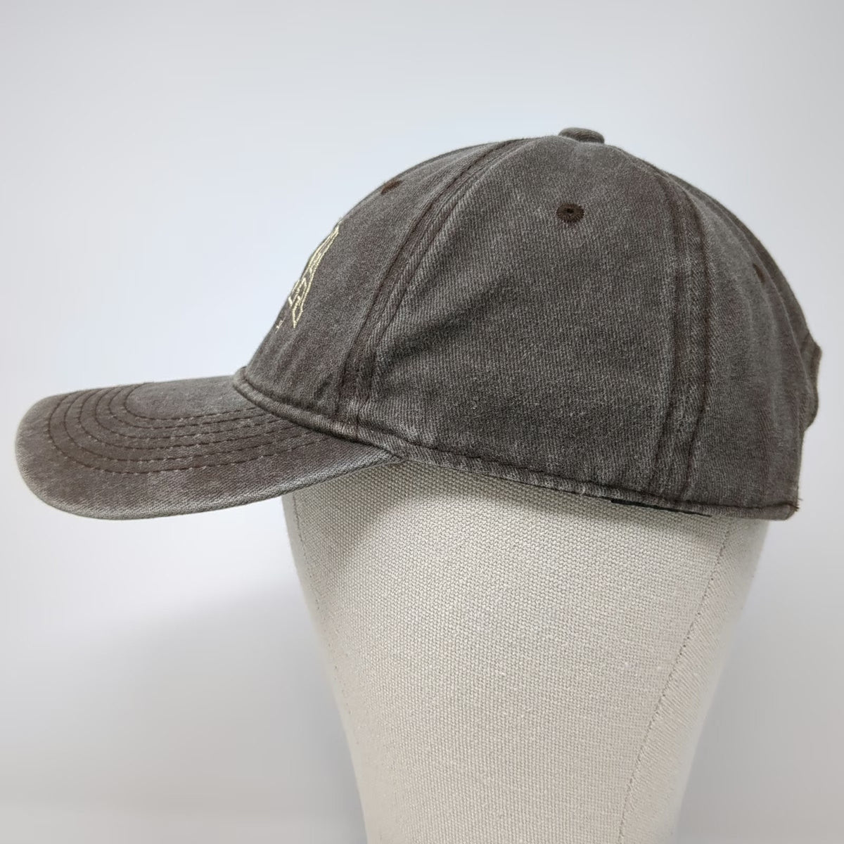 Brown Baseball Cap One Size MAHA EST 2024 Embroidered Washed Slideback Hat
