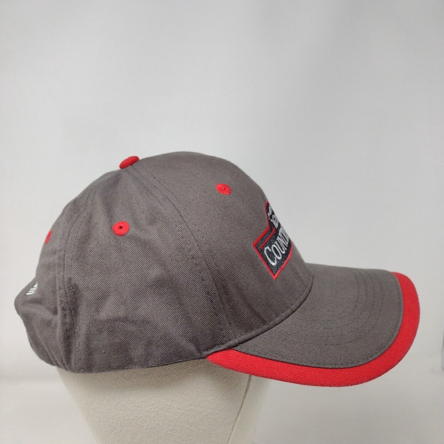 Valley Country Store Strapback Hat Gray OSFA Adjustable Embroidered