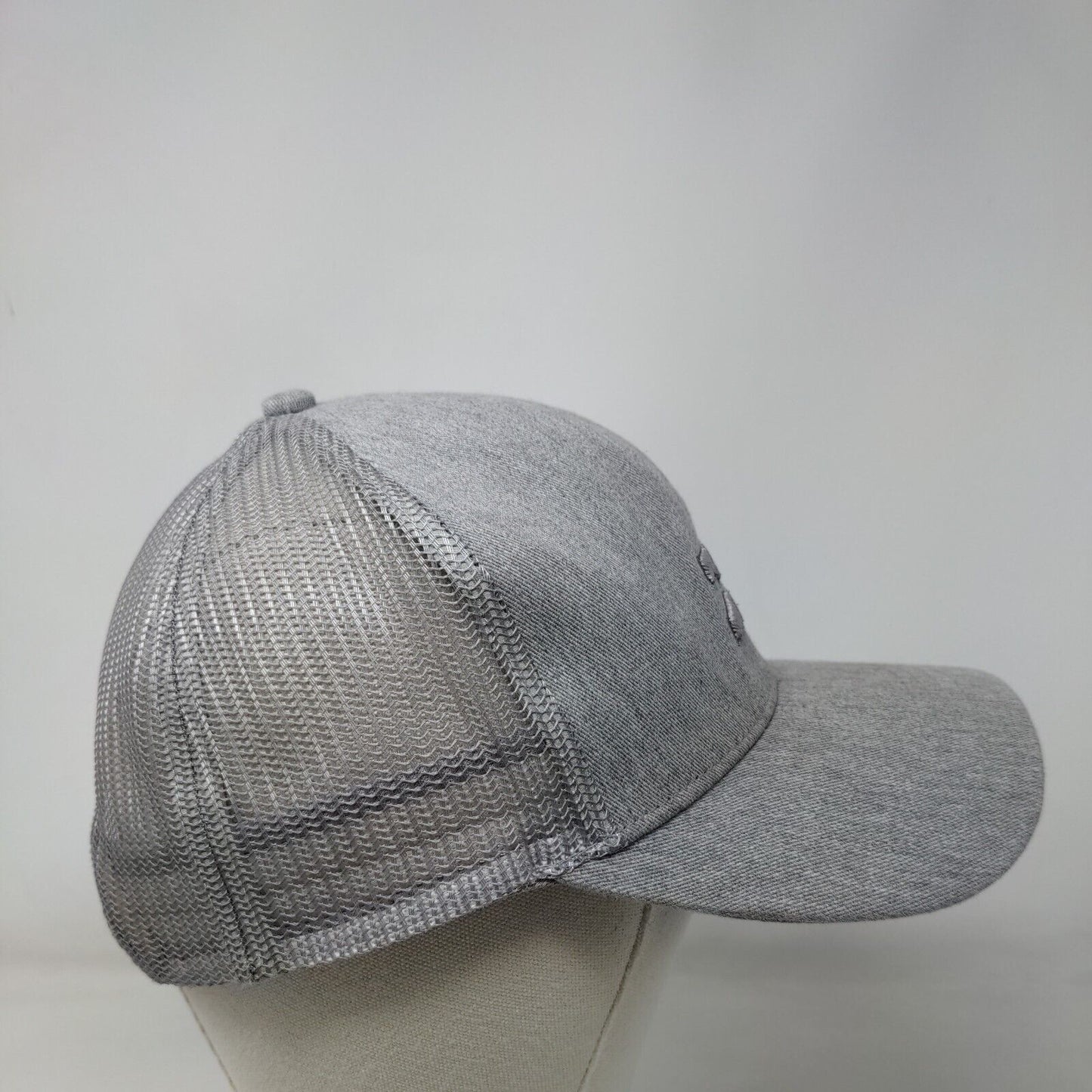Billabong Snapback Trucker Hat Gray One Size Adjustable Mesh Back Embroidered