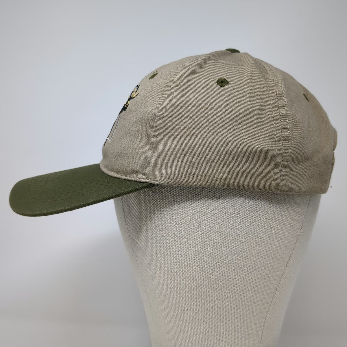 Tongass Trading Company Snapback Beige Green One Size Alaska Moose EST 1959 Hat