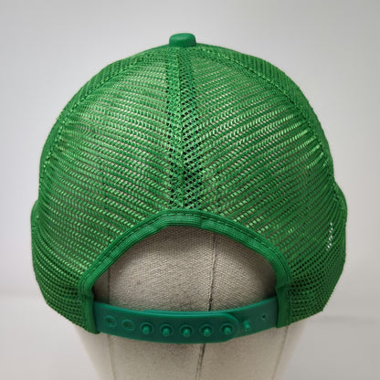 New Era Trucker Hat Green L 913 Number Mesh Snapback USA Made Pro Design hat