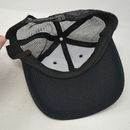 Infinity Lowe's Logo Black Trucker Hat One Size White Mesh Snapback Corporate
