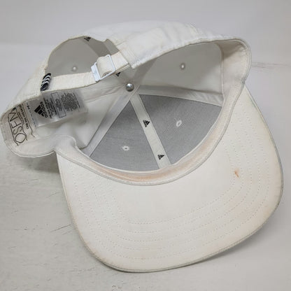 Adidas Baseball Cap White One Size Slideback Polyester Logo Athletic Sports Hat