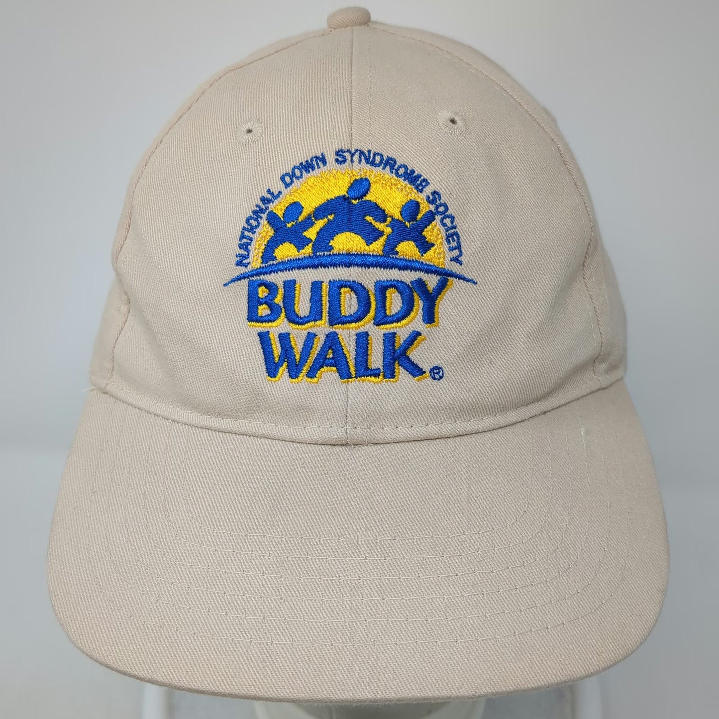 BIG Baseball Cap Beige One Size Buddy Walk National Down Syndrome Society Hat
