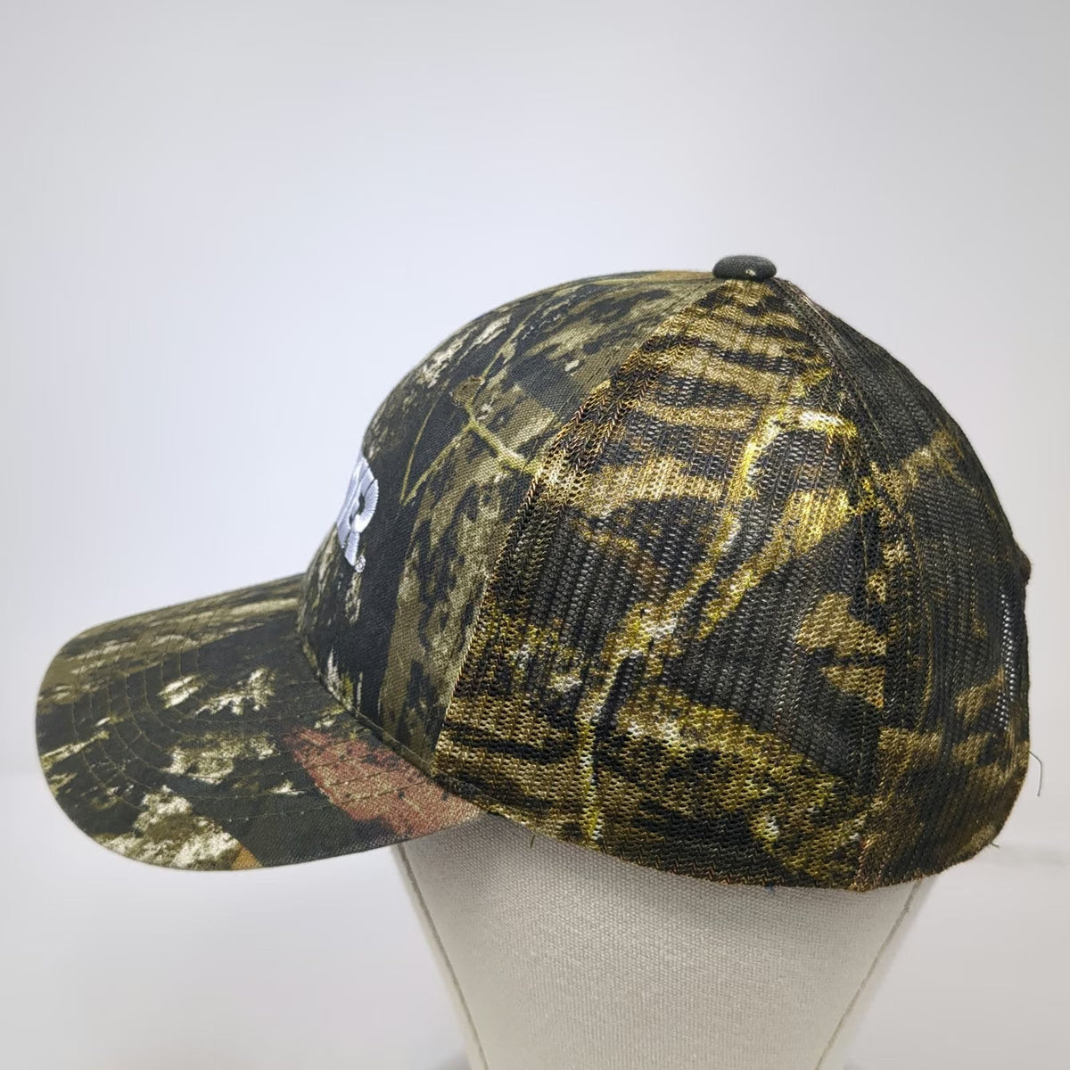HitWear Baseball Cap Green One Size Camo Mesh Back Strapback Hat Anixter Logo
