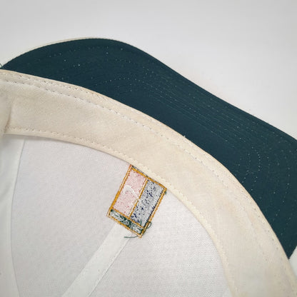 Nike Snapback White One Size Hat Mesh Challenge Court Tennis Green Underbrim