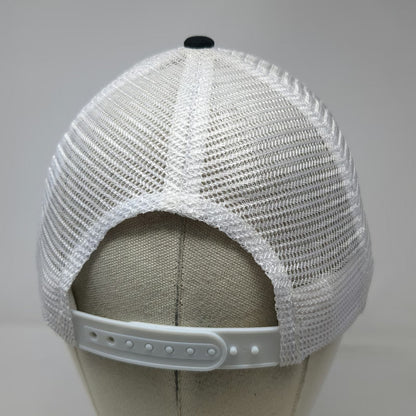 Trucker Hat Black White Blue One Size United Rentals Logo Mesh Snapback hat