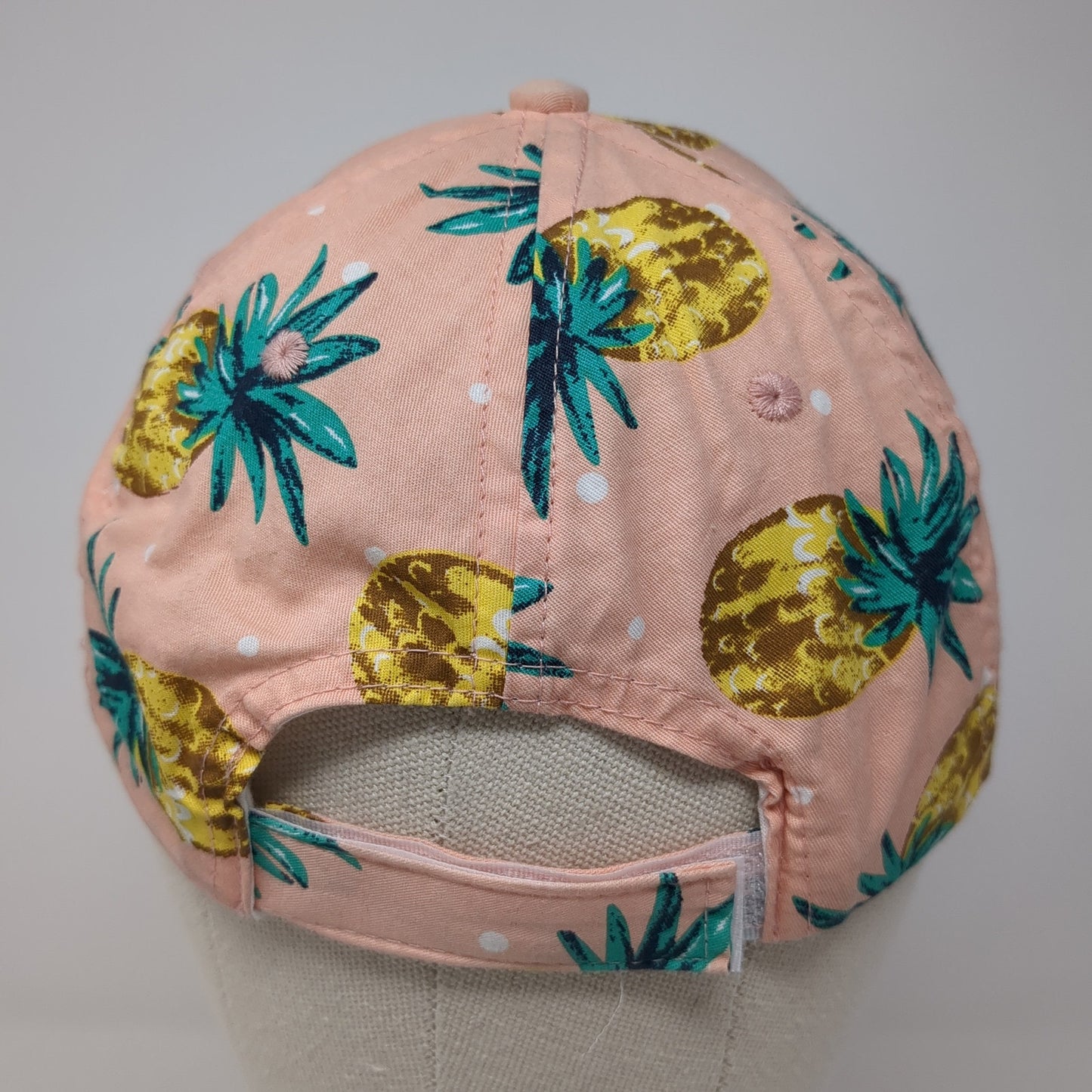Cruise Club Strapback Baseball Cap Multicolor OS Adjustable Pineapple Print