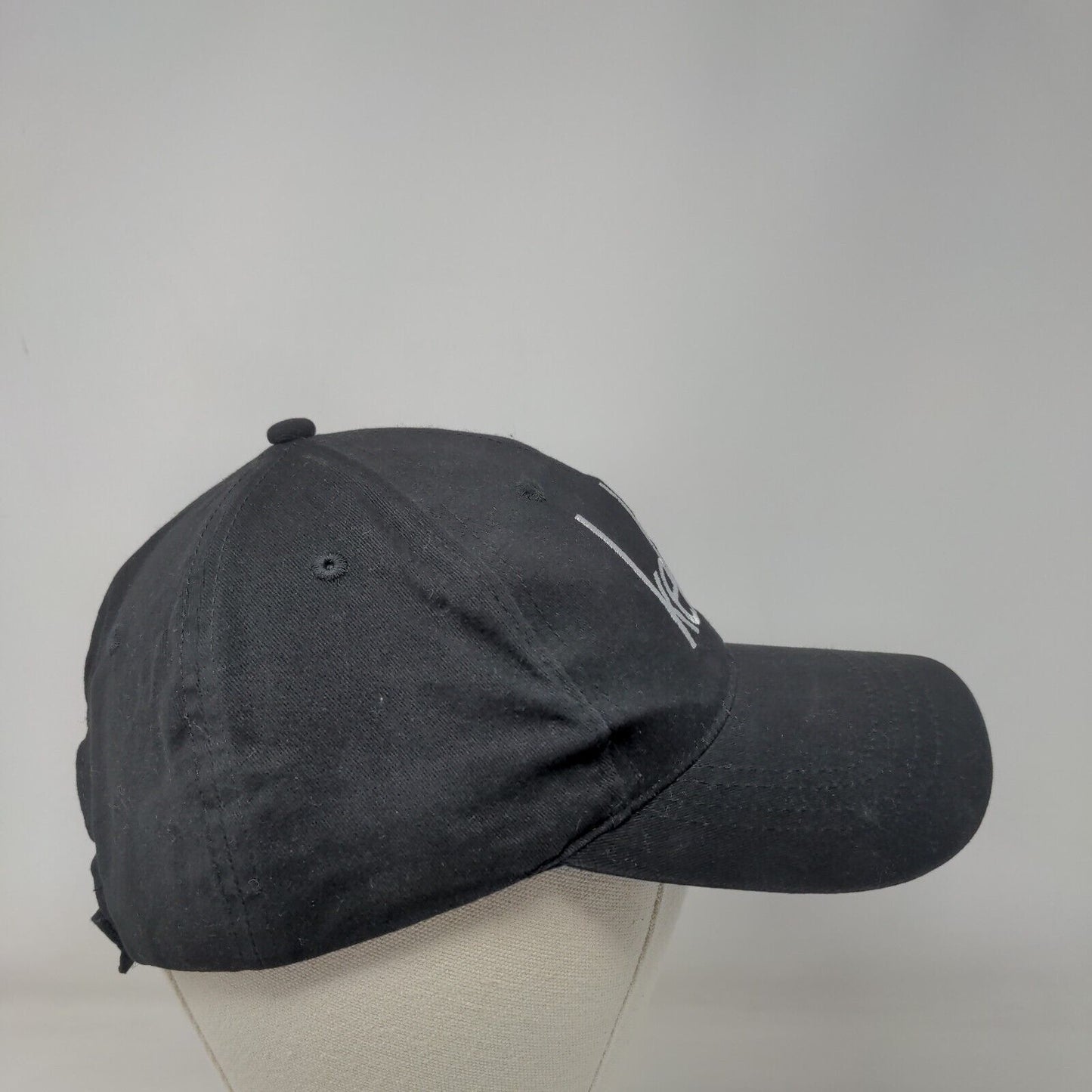 Keke's Strapback Hat Black One Size Embroidered 6 Panel Cap America