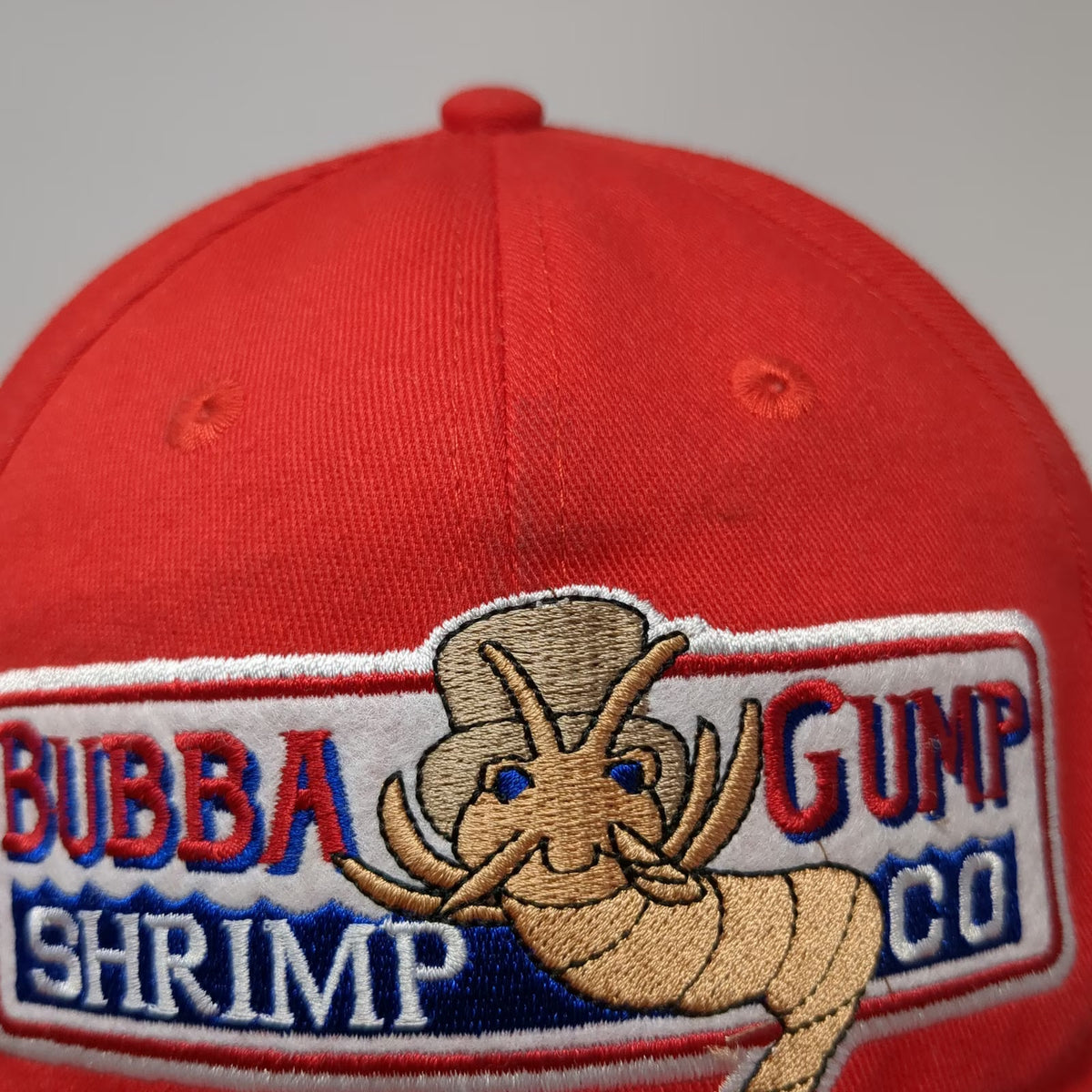 Bubba Gump Shrimp Co Red Baseball Cap One Size Forrest Gump Movie Promo Hat