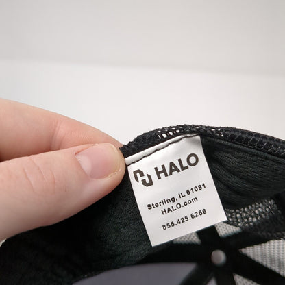 Krispy Kreme Doughnuts Snapback Trucker Hat Gray OS Adjustable Mesh Back HALO