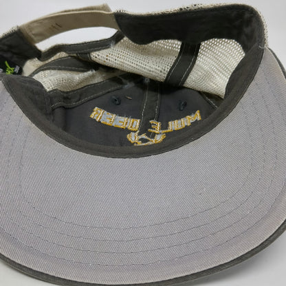 Hat Graphix 360 Baseball Cap Gray White Yellow One Size Mule Deer Foundation