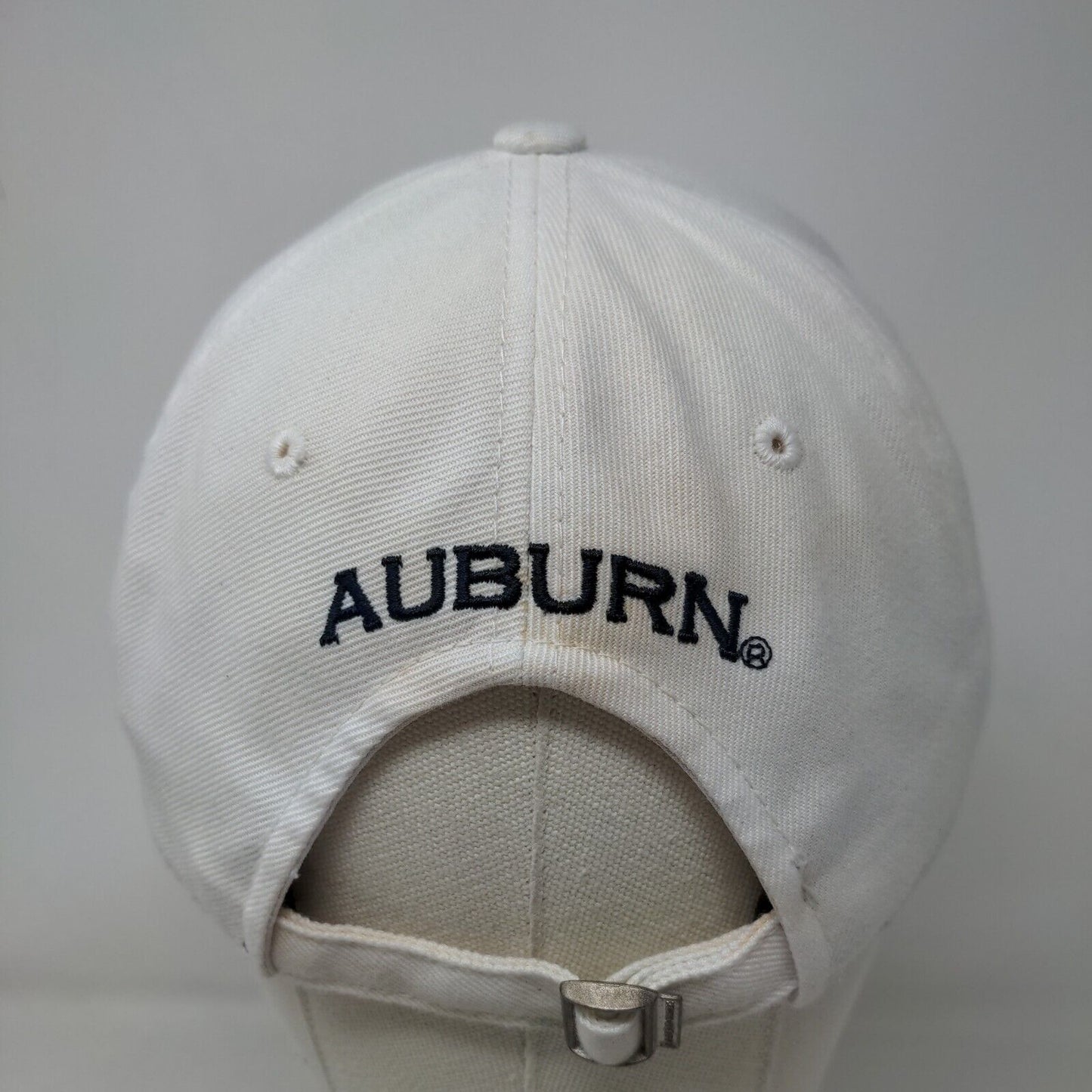 Under Armour Men's Slideback Hat White OSFA Embroidered Auburn University Logo