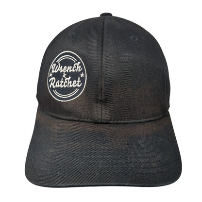 Wrench & Ratchet Fitted Hat Black L-XL Embroidered Stretch Flexfit