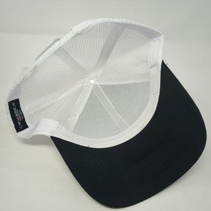 Rhythm Patch Snapback Mesh Back Trucker Hat Black One Size Cap America