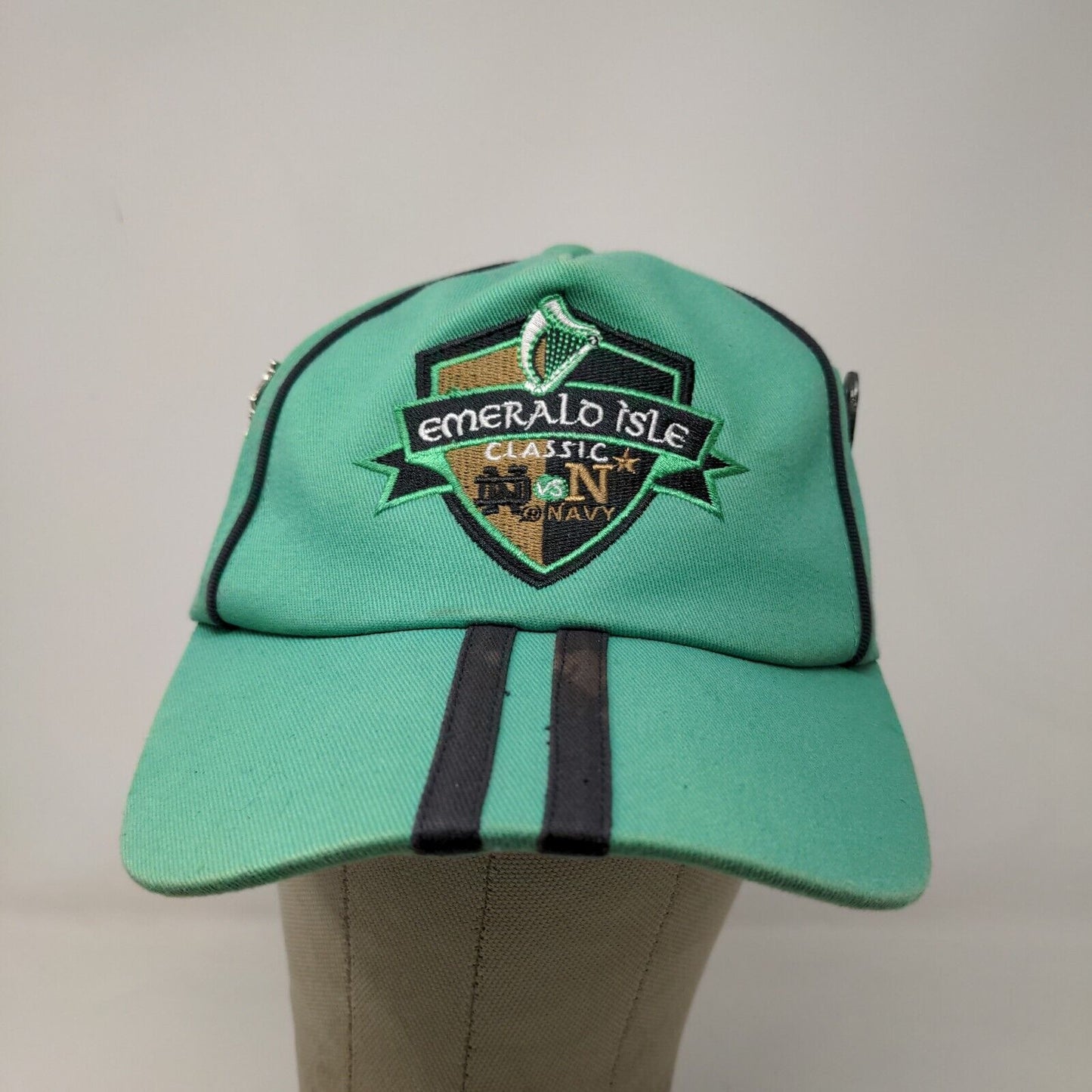 Lansdowne Men's Strapback Hat Green Adjustable Embroidered Logo Emerald Isle