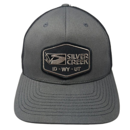 Richardson Trucker Hat Gray One Size Silver Creek ID WY Basalite Concrete Mesh