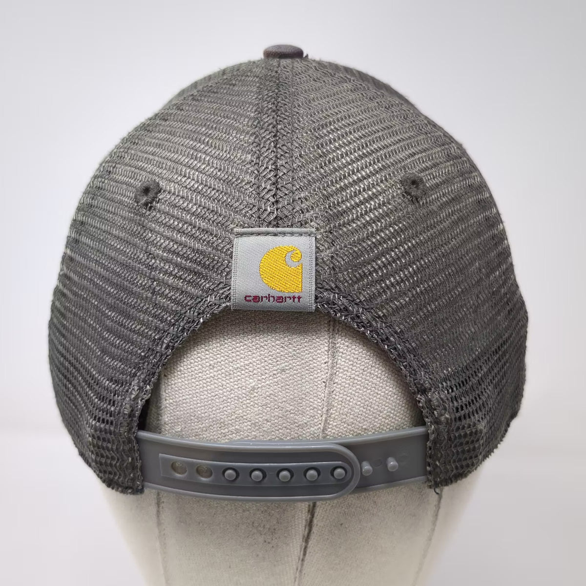 Carhartt Blue Trucker Hat One Size Embroidered Stitched Mesh Adjustable Snapback