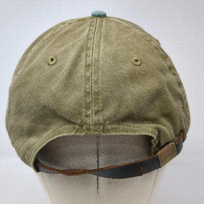 Legacy Baseball Cap Green One Size Yawgoog 2014 Boy Scout Camp Leather Strap Hat