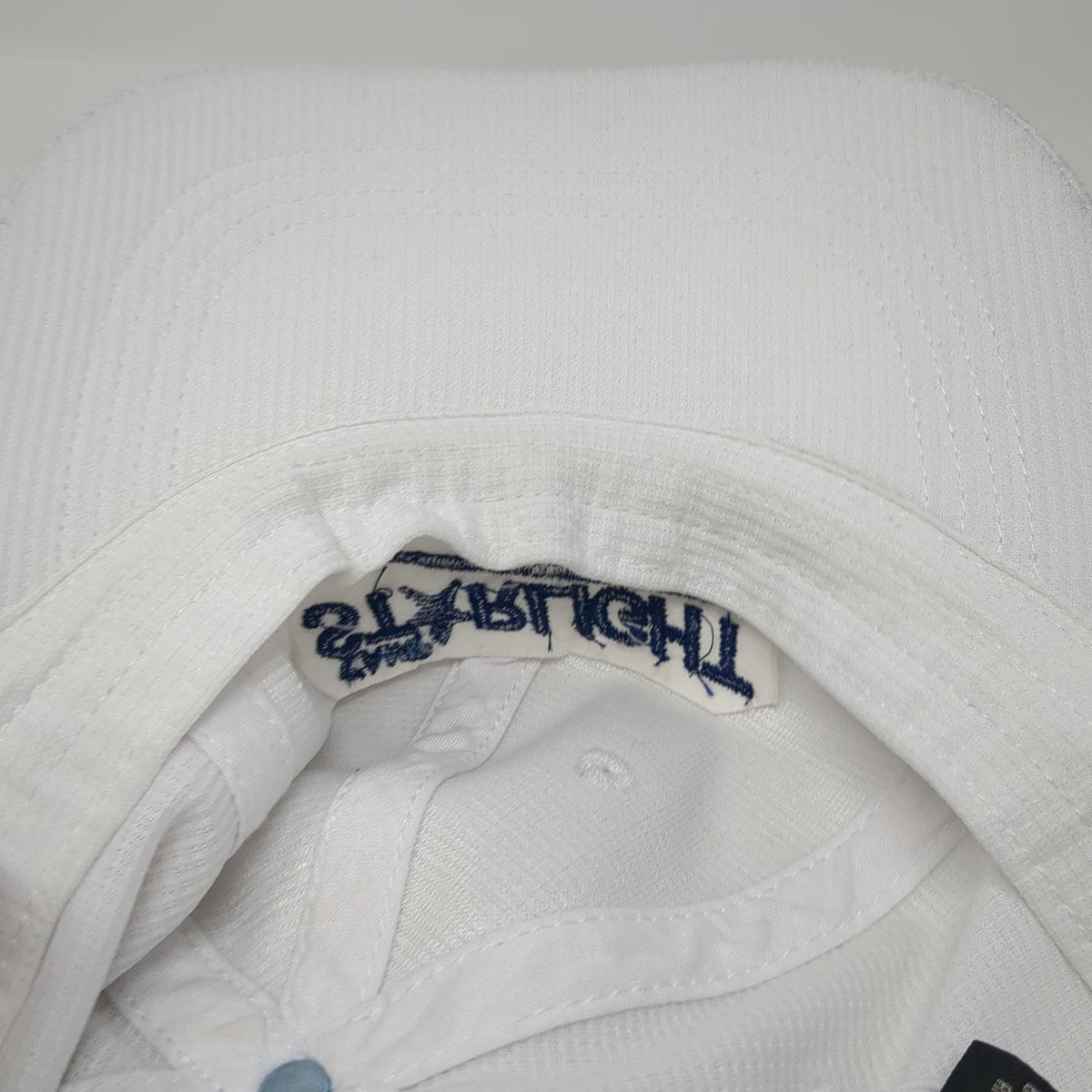Port Authority Baseball Cap White OSFM Camp Starlight Blue Strapback Hat Logo