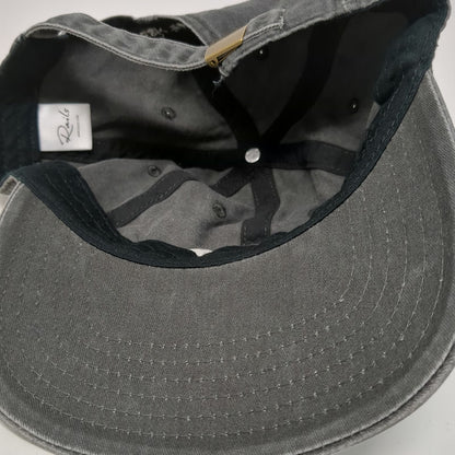 Rails Baseball Cap Gray One Size Script Logo Est 2009 Cotton Slideback Hat