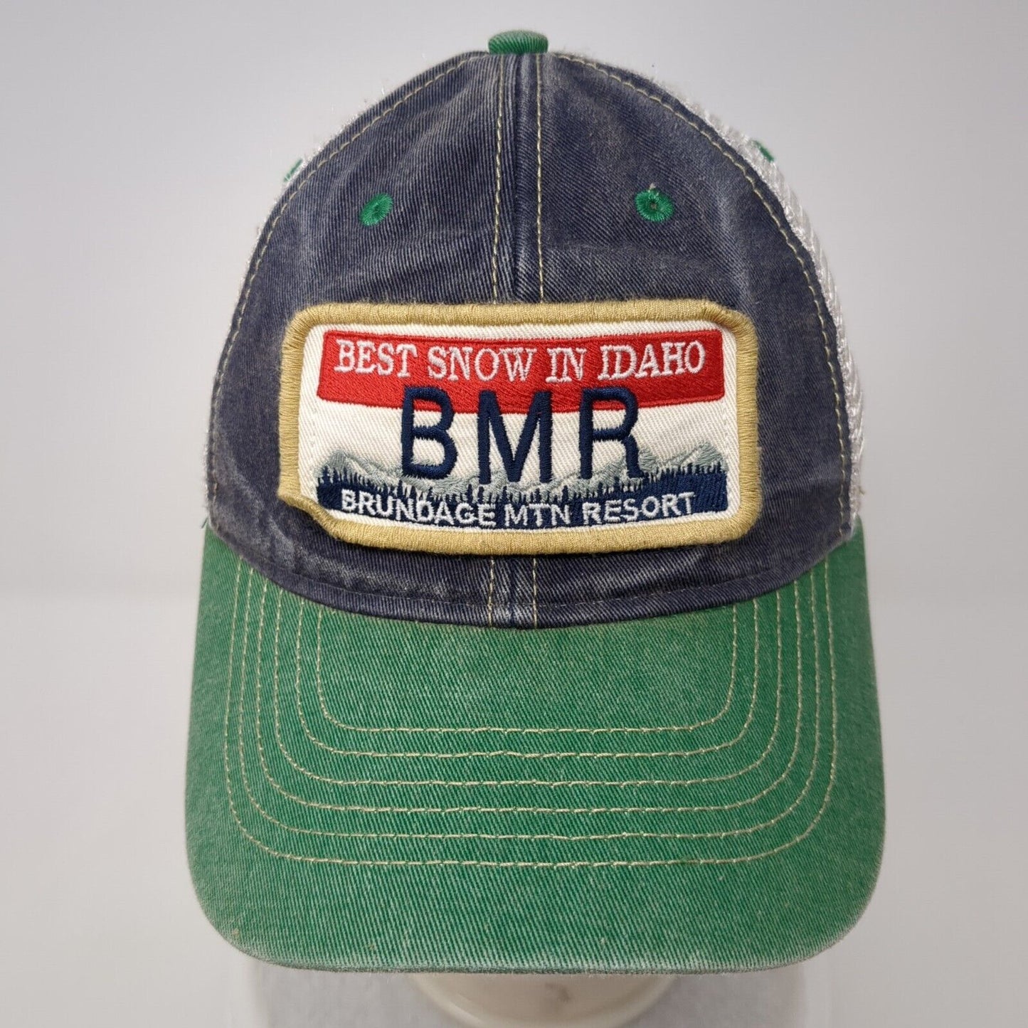 Best Snow In Idaho Brundage Mtn Resort Trucker Hat Multi OSFA Mesh Back