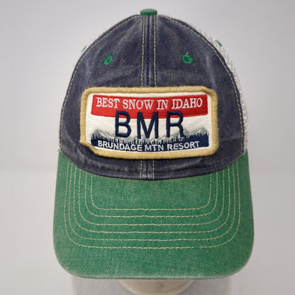 Best Snow In Idaho Brundage Mtn Resort Trucker Hat Multi OSFA Mesh Back
