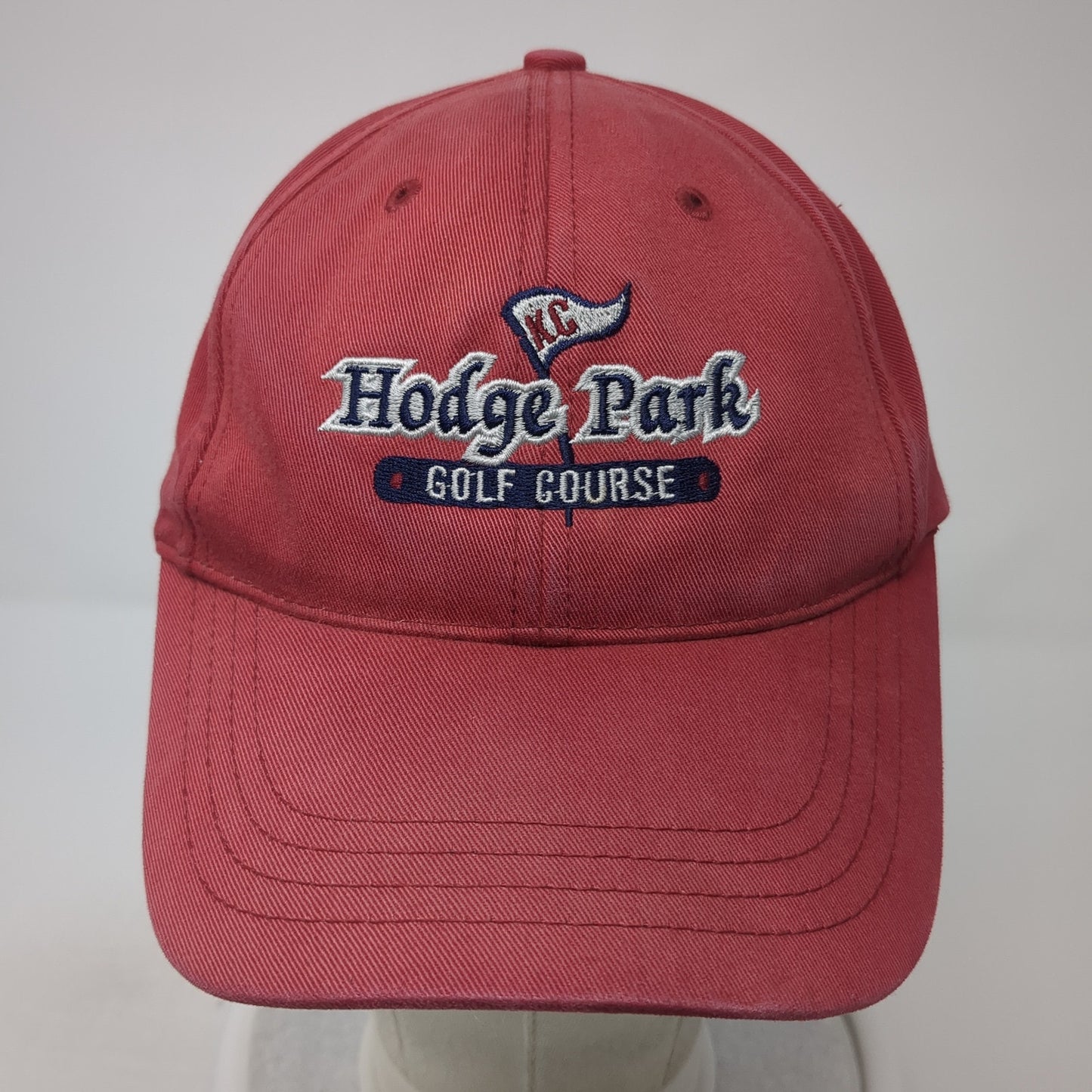 Hodge Park Golf Course Slideback Hat Red One Size American Dry Goods