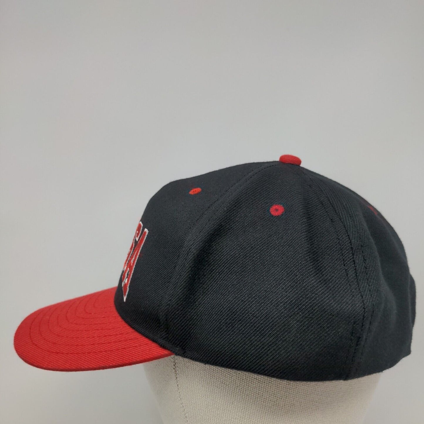 United States Specialty Sports Association Fitted Hat Black Red 7 1/2