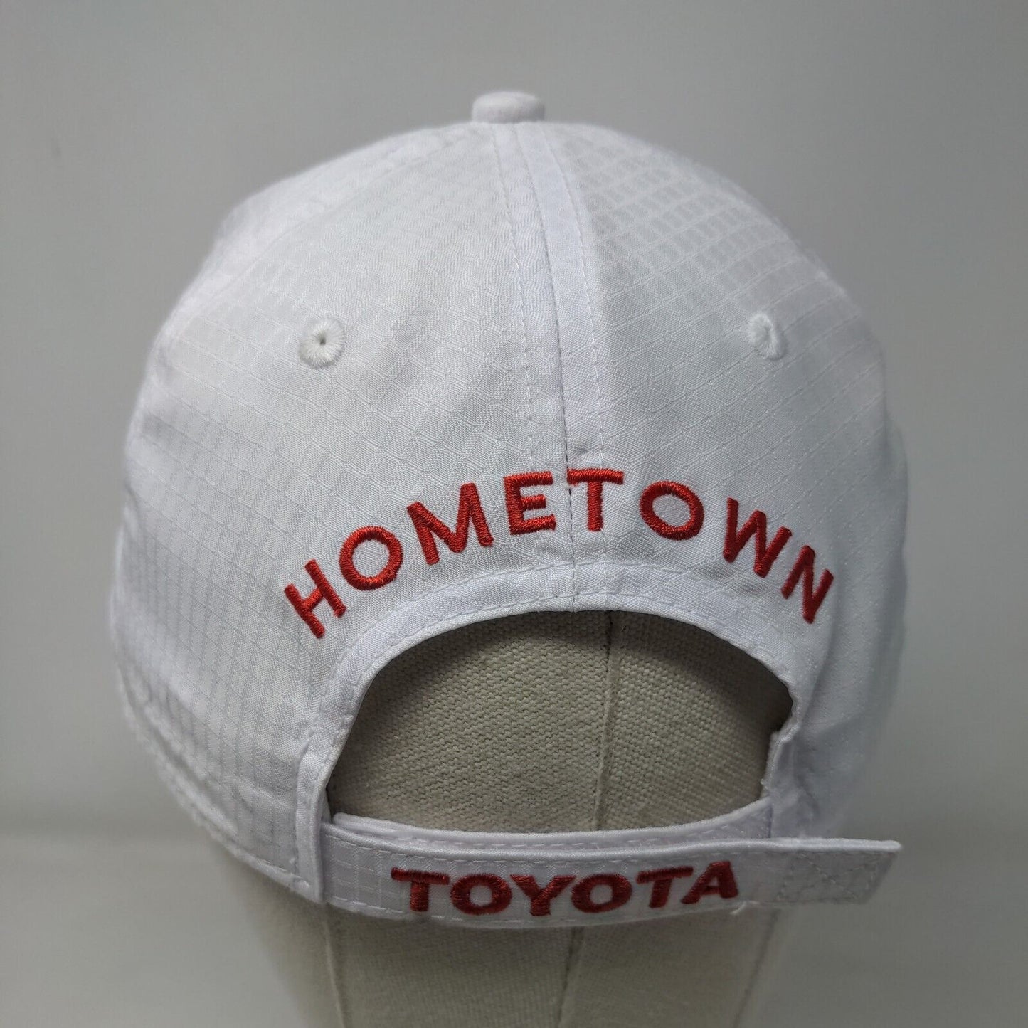 Toyota Hometown Strapback Hat White One Size Adjustable Embroidered Atlanta Cap