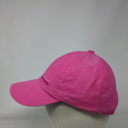 Centennial Golf Course Slideback Hat Pink One Size Solid Embroidered