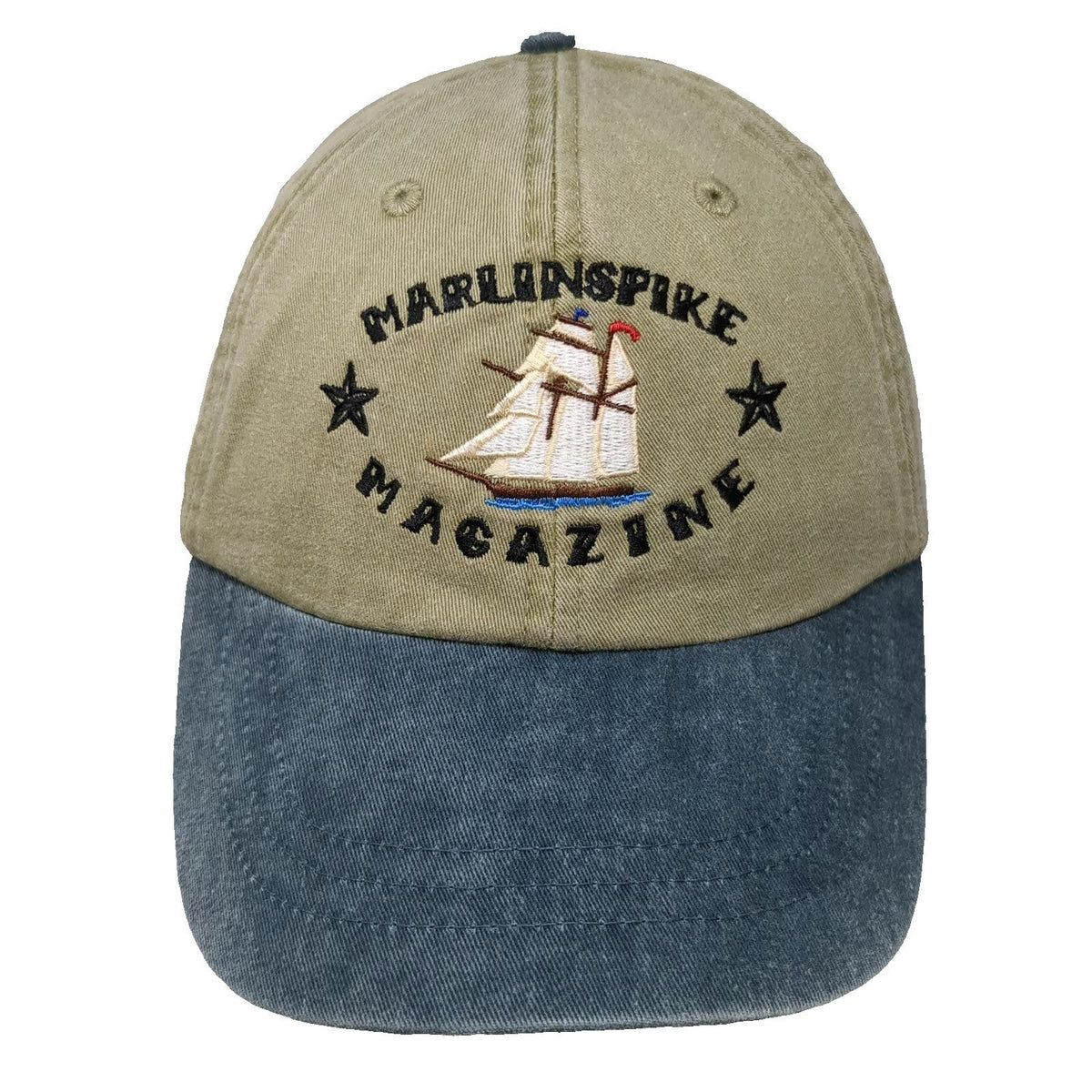 Adams Baseball Cap Green Blue One Size Marlinspike Magazine Sailing Ship Hat