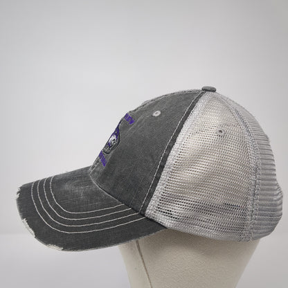 Lakeview Basketball Strapback Trucker Hat Gray One Size Mesh Back HG