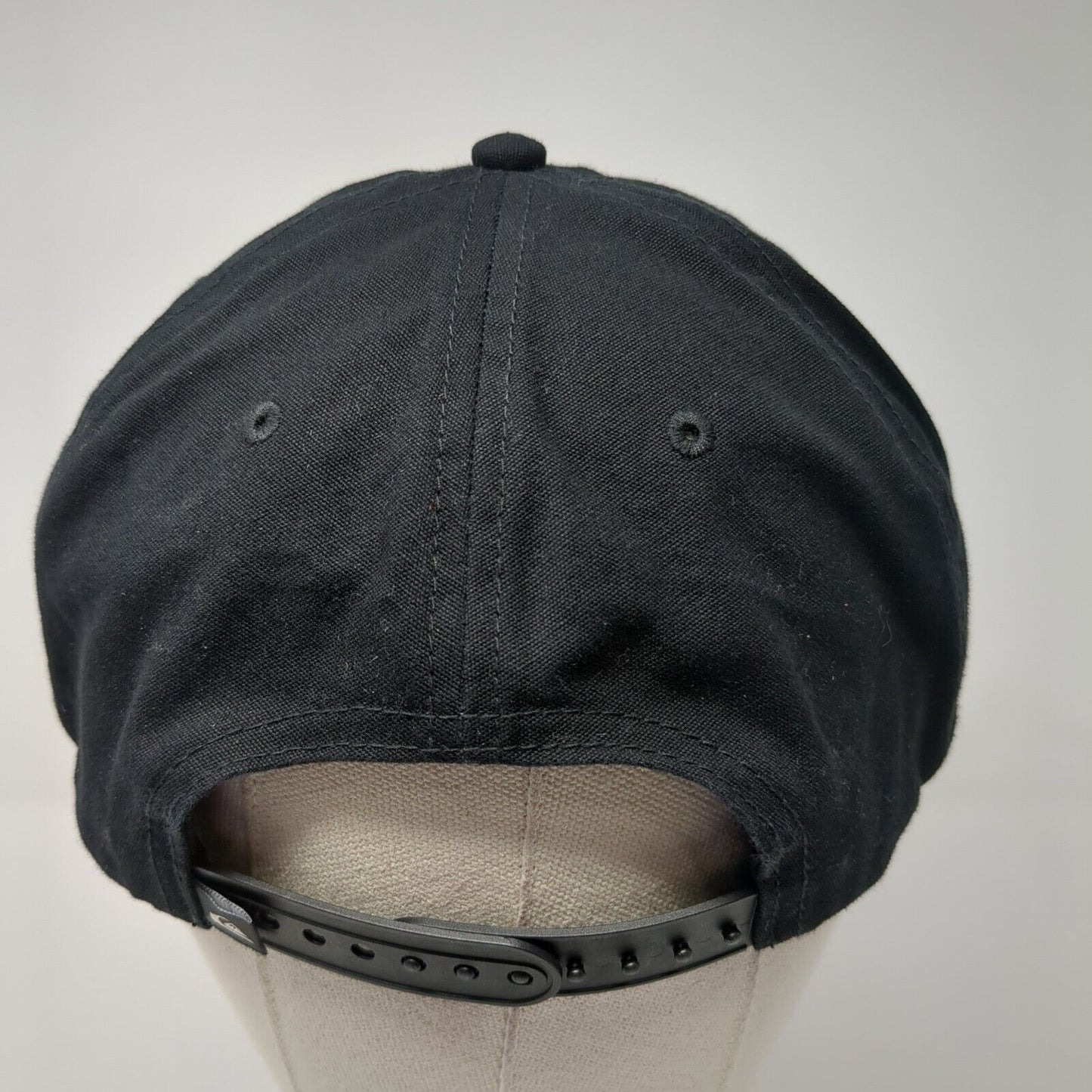 Quiksilver Snapback Hat Black One Size Adjustable Embroidered Netplus Cotton