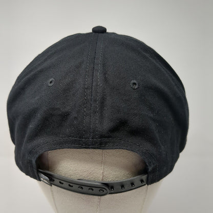 Quiksilver Snapback Hat Black One Size Adjustable Embroidered Netplus Cotton