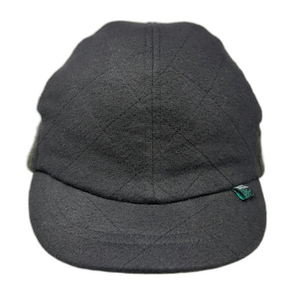REI Baseball Cap Black L Quilted Knit Earband Cotton Rayon Lining Winter Hat