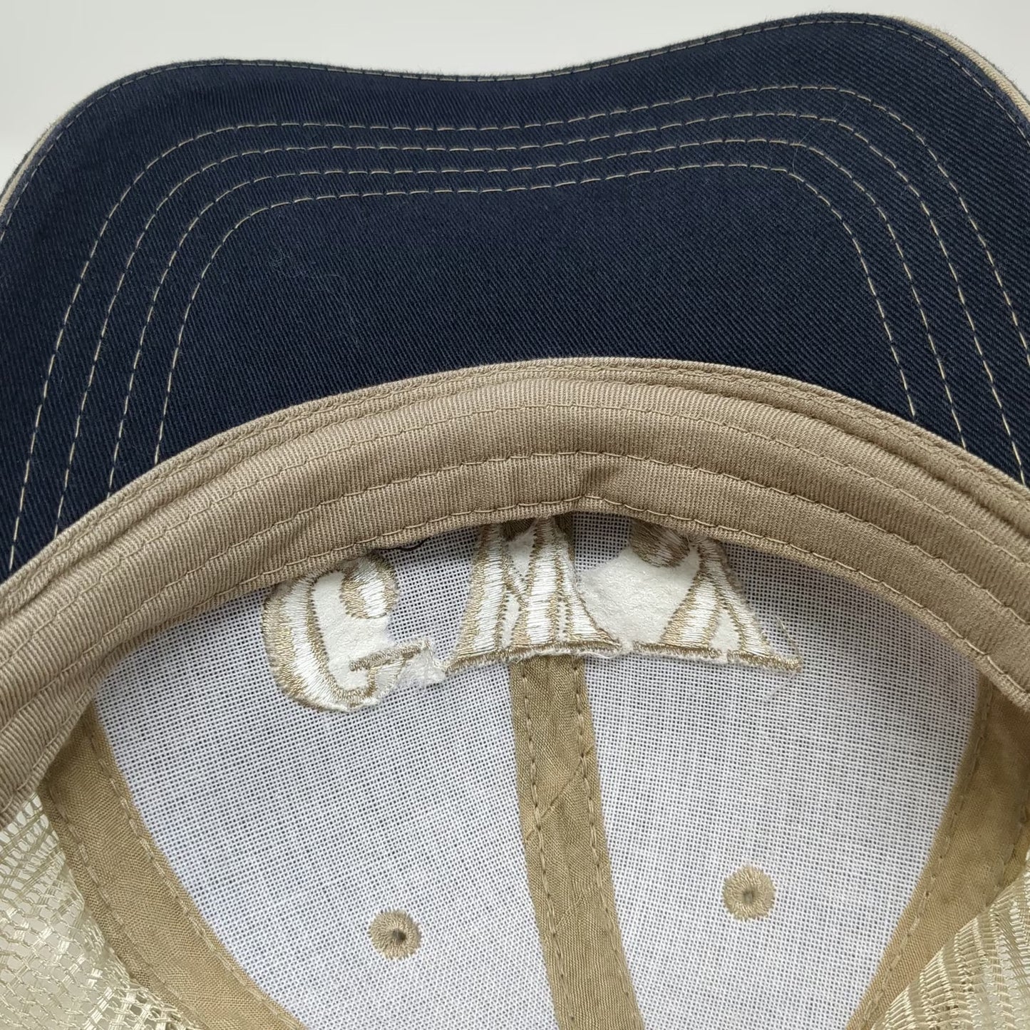 Cobra Baseball Cap Blue One Size Mesh Back Strapback Embroidered GWY Hat Stitch