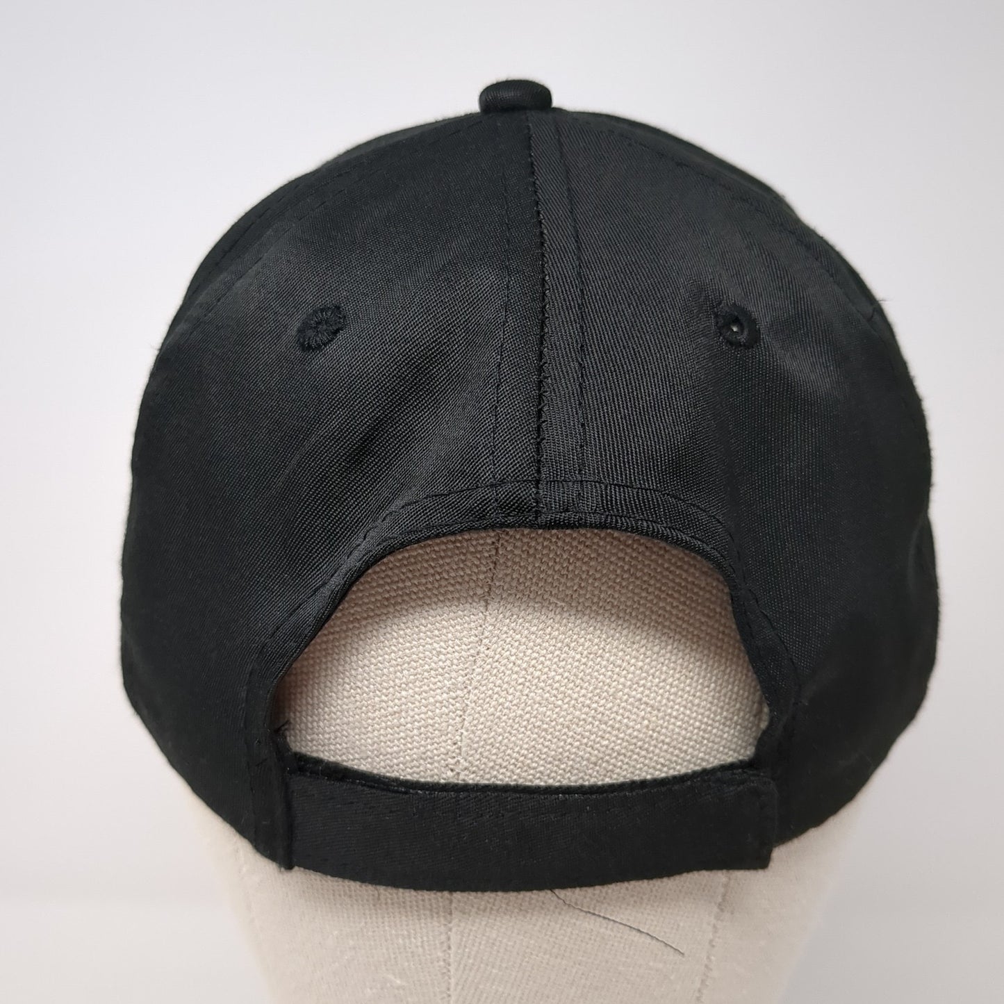 Babe Strapback Hat Black One Size Adjustable Embroidered Solid 6 Panel